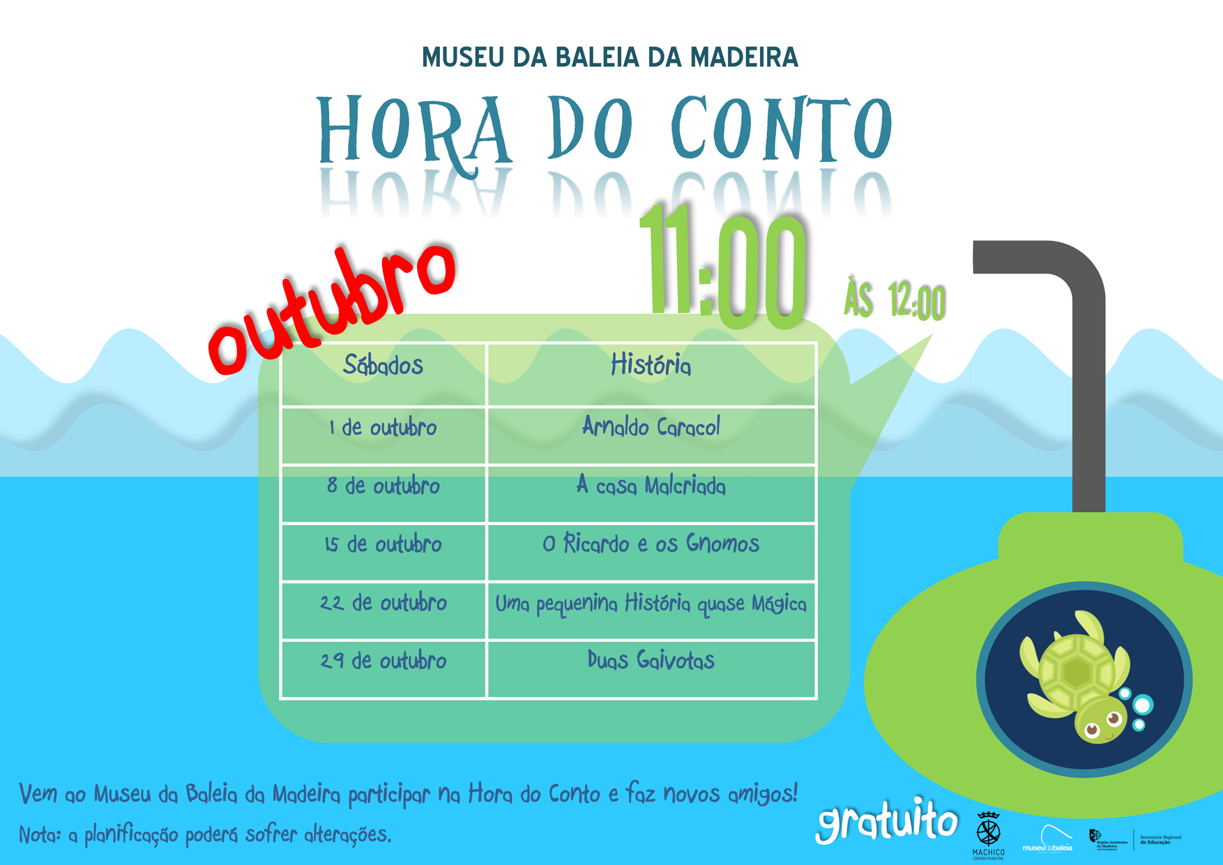 hora do conto mensal