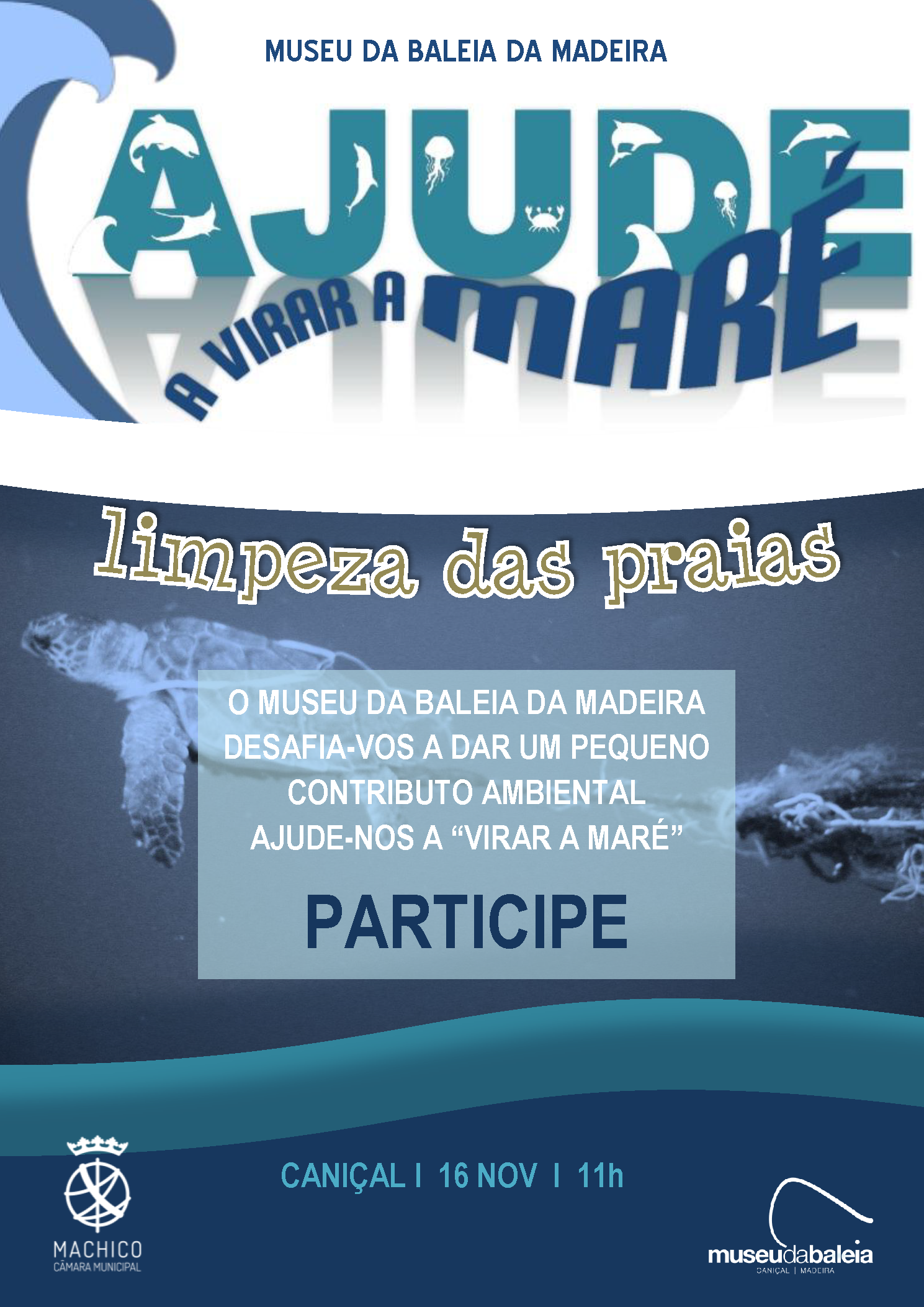 Cartaz limpeza de praias 2018